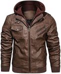 Hood Crew Men’s Stand Collar PU Fau