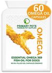 Primary Pets Premium Pet Supplies - Omega 3 for Dogs, Fish Oil Tablets for Dogs, Containing Fatty Acids for, Dog Skin Supplements, Dog Vitamins for Coat, &, Dog Oil for Joints Fish Oil for Dogs