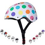 Kiddimoto Kids Bike Helmet for Girls Boys Baby Toddler and Child Age 2 to 10 Years for Safety on Scooter Bicycle Skateboard MTB Bikes Adjustable to Fit Childs Small Head