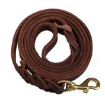 RvPaws Heavy Duty Leather Dog Leash Strong & Soft Leather Leash for Large and Medium Dogs - Best Leash for Training (6 FEET)