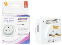 Timeguard TG24 24 Hour Compact Plug-In Segment Time Controller, White