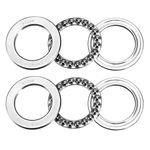 uxcell 51108 Thrust Ball Bearings 40mm x 60mm x 13mm Chrome Steel ABEC3 Single Row Roller 2pcs