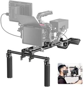 NEEWER Shoulder Mount Video Rig with Arca Quick Release DSLR Camera & Camcorder Mounting, Dual Handles 15mm Rods (16"/40cm), Filmmaking Video Stabilizer Compatible with SmallRig Follow Focus, SR007