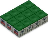 Imperial Silver Cup SC-12-TOURNAMENTGREEN Chalk Tournament Dozen Box, Green