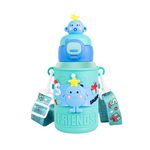 Kids Water Bottle - Water Bottle for School - Sipper Water Bottle for Kids - Waterbottle for Girls and Boys, Stainless Steel 316, Spill-Proof, BPA-Free, Perfect for School and Play, Seagreen