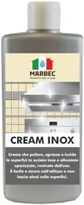 MARBEC CREAM INOX 250GR Crema lucidante che pulisce e sgrassa le superfici in acciaio inox, alluminio. Facile e sicuro nell'utilizzo, non lascia aloni.