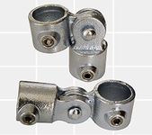 Galvanized Tube Fittings | Handrail System | Connector Pipe Fittings | Railing Steel Tubes | Galvanized Tubes (173 Single Swivel, 48mm OD Tube D48 (Scaffold))(Pack of 2)