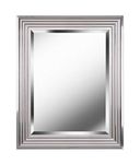 Kenroy Home Coastal Mirror 1 Inch Ext 24 Inch Width 30 Inch Height Chrome Finish Finish, Silver, Medium (60320)
