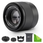 VILTROX 56mm F1.7 E-Mount APS-C STM Lightweight Auto Focus Lens for Sony E-Mount Cameras A6000 A6100 A6300 A6400 A6500 A6600 A6700 ZV-E10 FX30 ZC-E10II FX3 A7C A7SII A7III A7RIIl A7IV A7RIV A9