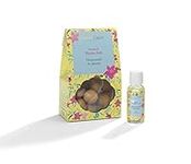 Hassett Green London - Honeysuckle & Jasmine - Scented Wooden Balls Pack of 12 plus 30ml Bottle of Home Fragrance Oil for Refreshing - Alternative to Pot Pourri, Diffusers, Sachets and Drawer Liners