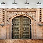 KIKIDOR 10x7ft Morocco Palace Door Backdrop Middle Eastern Style Architecture Palace Entrance Photography Background Birthday Baby Shower Party Supplies Holiday Party Photo Studio Props BJZYKI00182