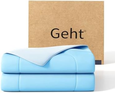 Gehtmnl Cooling Blanket for Hot Sleepers & Night Sweats – Cooling Comforter, Breathable Lightweight Double-Sided Summer Bedding, Breathable Soft All Season (Sky Light Blue, King(106"x90"))