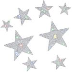 Frienda 8 Pieces Rhinestone Star Stickers Bling Car Decals Crystal Self Adhesive Diamond Car Stickers Glitter Auto Emblem Decals Stickers Decoration for Cars Bumper Window Laptops Luggage