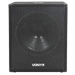 VONYX SMWBA18 Bi-Amplified Subwoofer Active Powered DJ Disco PA 18 Inch Sub 1000W