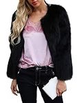 Edary Women Faux Fur Jacket Long Sl