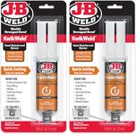 JB WELD KWIKWELD - 6 MINUTE STEEL EPOXY | Strong, Lasting Repairs To Metal & Multiple Other Surface Types | 50176UK (Pack of 2)