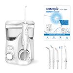 Waterpik Ultra Plus Water Flosser, 5 Tips, Advanced Pressure Control System, 10 Settings, Dental Plaque Removal Tool, White, WP-150UK