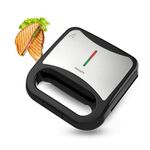 Philips HD3010/80 IN SANDWICH MAKER- GRILL XL size | Black with Metallic Finish | Non Stick Plate | UHD Technology | Easy Locking