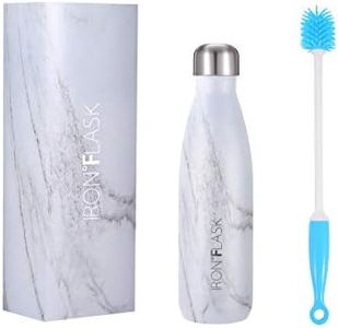 Stainless Steel Water Bottle - Vacuum Insulated Metal Flask - Hot 12hrs & Cold 24hrs Drinks - Double Walled Leakproof Thermos - Sports Gym Travel Kids