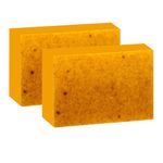 Turmeric Soap Bar, 2Pack Tumeric Soap Cleansing Gentle Soap Handmade Soap for Face and Body