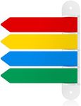 BBTO Exam Room Flags Pack 7 Inches Long Door Flags Primary Colors Chamber Flag Room Status Indicators Signal Flag for Doctors Offices Hospitals and Clinics Supplies (4 Flag System)