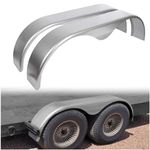 13 14 15 Inches Tandem Trailer Fender Teardrop Pair Enclosed Trailers 9" x 66" x 19.5" - Cold Rolled Steel