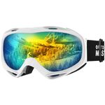 OutdoorMaster OTG Ski Goggles - Over Glasses Ski/Snowboard Goggles for Men, Women & Youth - 100% UV Protection