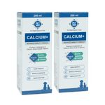 PET360 Calcium+ Advanced Mobility Formula with Calcium, Amino Acids & Vitamins for Dogs & Cats | Bone Growth, Muscle Strength & Nerve Support | Nutritional Supplements for Pets - 200 ml, Pack of 2