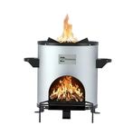 Greenway Smart Stove - Improved Biomass Cooking Stove | Smoke Less Small Stove | Bioflame Wood Stove | No LPG or Gas Needed | Affordable Clean Cooking | Eco-Friendly Lakdi ka chulha | Made-in-India