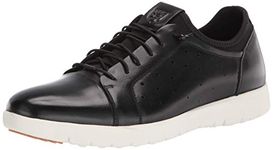 STACY ADAMS Men's Halden Cap Toe Elastic Lace Sneaker, Black, 9