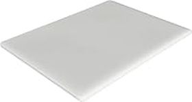 Commercial Plastic Cutting Board, NSF - 18 x 12 x 0.5 inch (White)