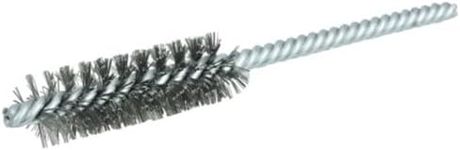 Weiler 21109 0.008" Wire Size, 5/8" Diameter, 5" Length, Steel Bristles, Double Stem Double Spiral Power Tube Brush, Made in The USA (Pack of 10)