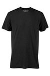 TNT Men's Short Sleeve Casual Tri-Blend Tee Shirt (Black Heather) (L)