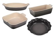 Le Creuset Stoneware 4 PC Heritage Bakeware Set, Oyster