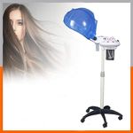 Stand Hair Dryer Steamer Adjustable Height Salon Hair Steamer &Conditioning Ozone Hair Steamer Spa Machine Steam Cap for Natural Dyed Hair Professional Steamer for Hydration Dry Hair (white steamer)