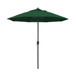 California Umbrella ATA908117-F08 Olefin Fabric Aluminum Auto Tilt Market Umbrella, Hunter Green, 9'