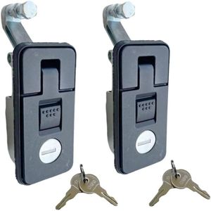 2PCS Compression Latches Cupboard Door Knob Latch Lock for RV Camper Trailer Motorhome Caravan Boat with The Key