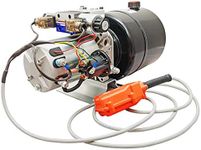 Hydraulic Power Unit 12VDC for Dump Trailers. Steel Heavy Duty Reservoir. Single and Double Acting w Remote (12 Quarts, Double Acting)