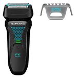 Remington F6 Aqua Men's Electric Shaver (Cordless, Wet & Dry, 100% Waterproof, Foil Shaver, Pop-up Detail Trimmer, USB Charging, 60-Minute Usage, 90-Minute Charge with 5-Min Quick Charge) F6000