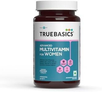 TrueBasics Advanced Multivitamin for Women (90 Tablets) | With Clinically Researched Ingredients | For Energy, Immunity and Joints, Maintains Hormonal Balance