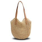 Pahajim Handbags for Women Summer Beach Bag Large Tote Bag Straw bag with Tassels Ladies Handbags for Travel, Holidays and Shopping.