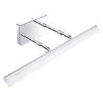 Aipsun 24 inch Modern LED Vanity Lights Adjustable Bathroom Vanity Light Fixtures Chrome Bathroom Light Fixture Over Mirror 5500K