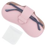 CREATCABIN Pink Leather Sunglasses Case Slim Glasses Case Bag Portable Lightweight Travel Eyeglasses Holder Pouch Cover with Soft Cleaning Cloth for Family Friends Holiday Vacation 6.9x3.4 Inch