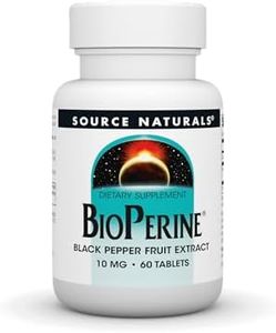 Source Naturals BioPerine - Black Pepper Fruit Extract, Promotes Nutrient Absorption - 60 Tablets