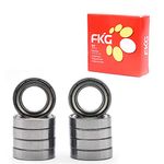 FKG 6801-ZZ 12x21x5mm Deep Groove Ball Bearing Double Metal Shields Bearing Pre-Lubricated 10 Pcs