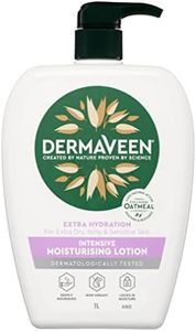 DermaVeen Extra Hydration Intensive Moisturising Lotion 1L | Dermatologically Tested, With Colloidal Oatmeal | Non-Greasy