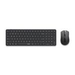 Rapoo 9350S MultiDevice Wireless & Bluetooth KeyboardMouse Combo |5.33mmSlim |2.4GHz, BT 5.0/4.0 |800-2400 AdjustableDPI |AluminiumAloy Body |Rechargeable |Windows/iOS |Silent |3Yrs Warranty |DarkGrey