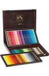 Caran D'Ache Pablo Colored Pencil Set Of 120 Metal Box Wooden Gift Box with 120 PABLO Coloured Pencils (120 Shades Wooden Gift Box)