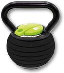 Urban Fitness Adjustable Kettlebell - Max Weight 18kg/40lb, black/green