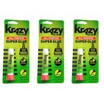 Krazy Glue Elmer's Crazy Super Glue All Purpose Instant Repair, 3 Piece